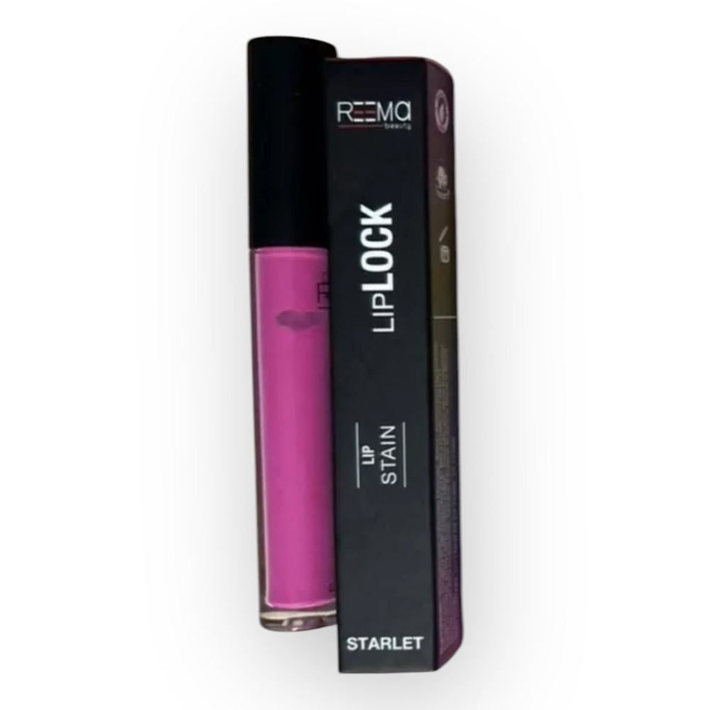 NIB Reema Beauty Lip Lock Lip Stain Starlet Pink Matte Long Lasting 5ml Sealed - Picture 2 of 4